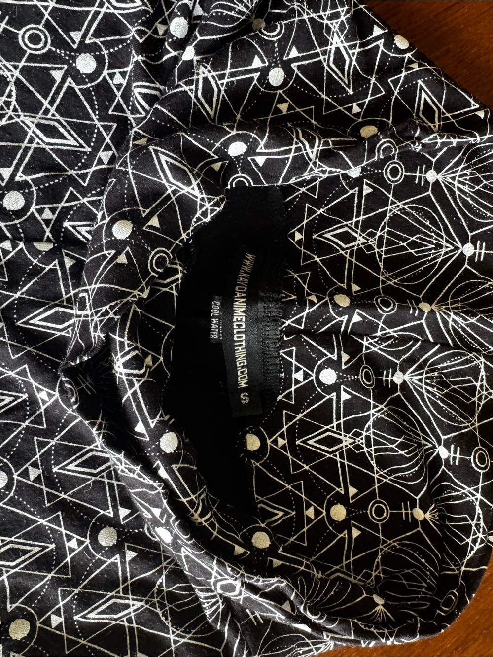 Kayo Anime Black Geometric Print leggings